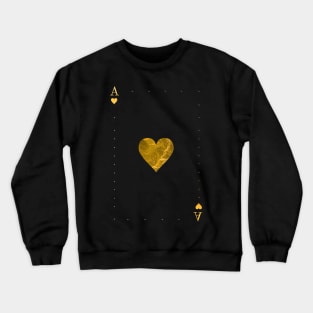 Ace of Hearts - Golden cards Crewneck Sweatshirt
